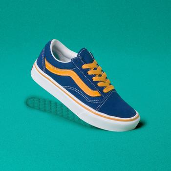 Gyerek Vans Pop ComfyCush Old Skool Tornacipő VA0856473 Kék/Sárga